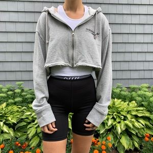ADIDAS CROPPED HOODIE